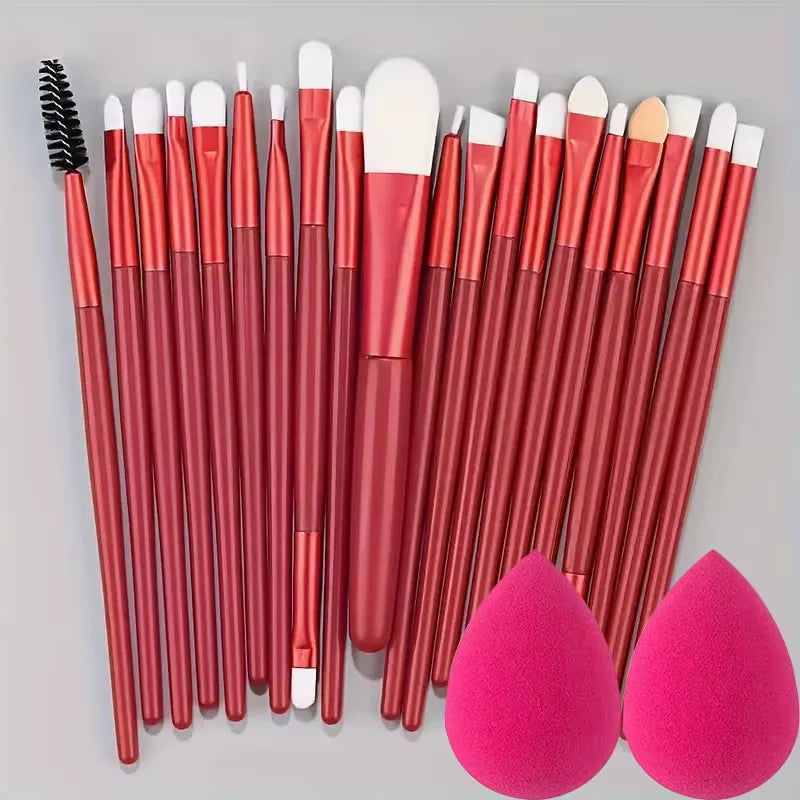 Conjunto de pincéis de maquiagem de 20 unidades