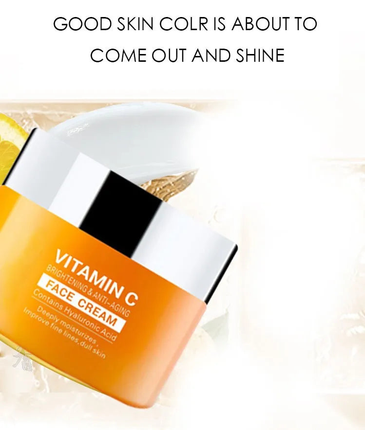 Vitamina C Creme Facial Clareador Hidratante Melhorar Linhas Finas Pele