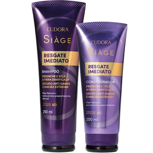 EUDORA KIT SIAGE RESCUE SHAMPOO + CONDICIONADOR IMEDIATO