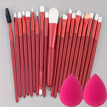 Conjunto de pincéis de maquiagem de 20 unidades