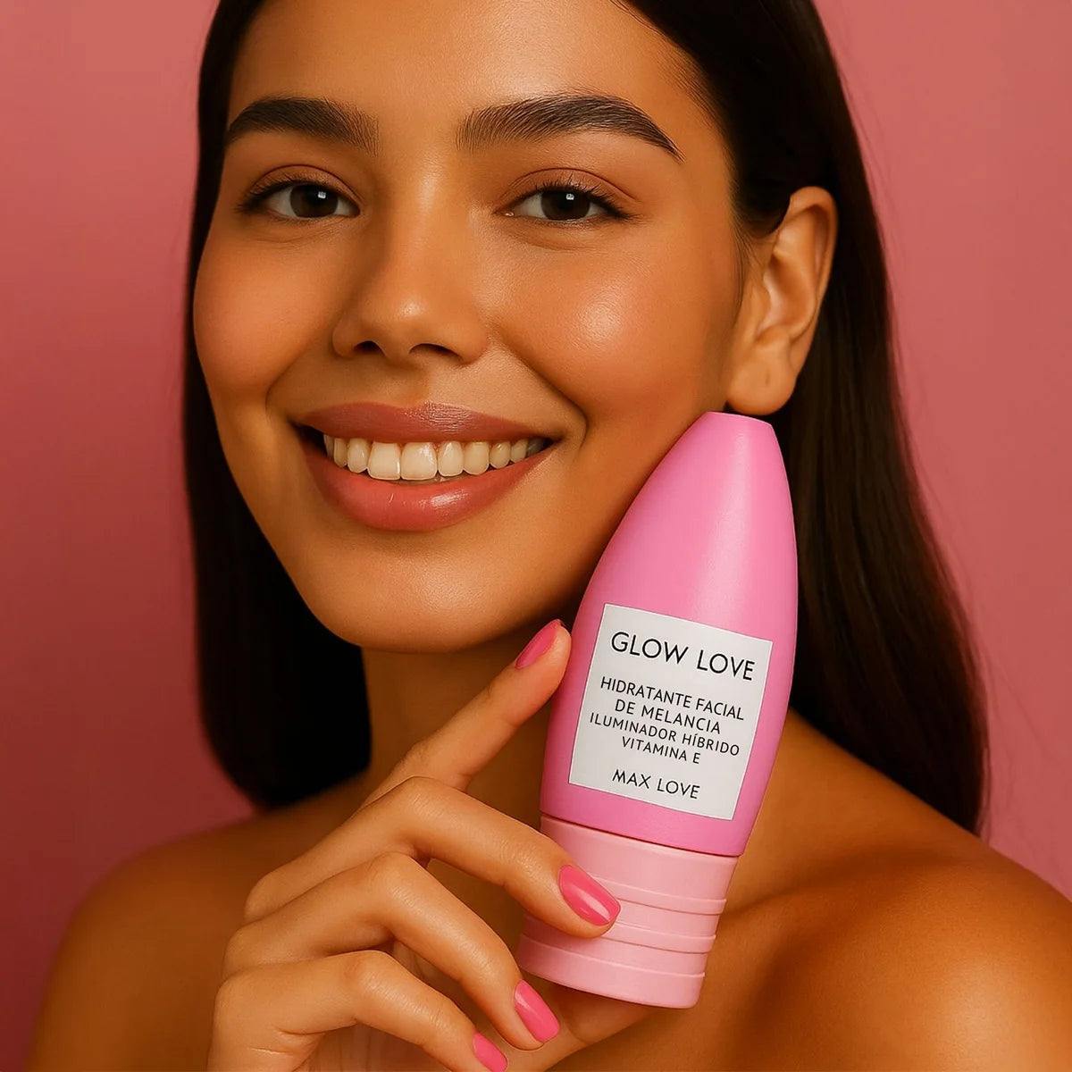 Hidratante Facial Melancia Glow Love 60g Max Love-com Ácido Hialurônico