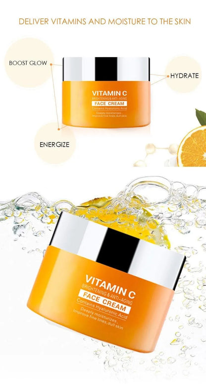 Vitamina C Creme Facial Clareador Hidratante Melhorar Linhas Finas Pele