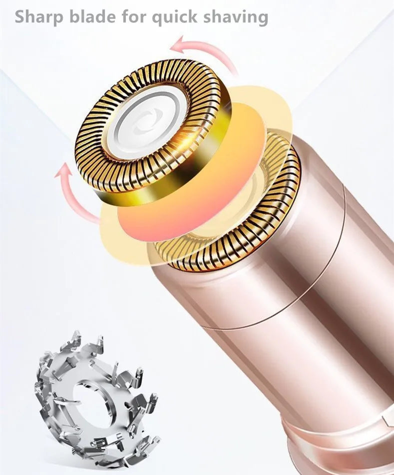 Aparador de sobrancelha elétrico Mini Depilador de sobrancelha facial