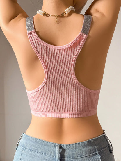 Sutiã Camisola de Malha de Nylon para Mulheres