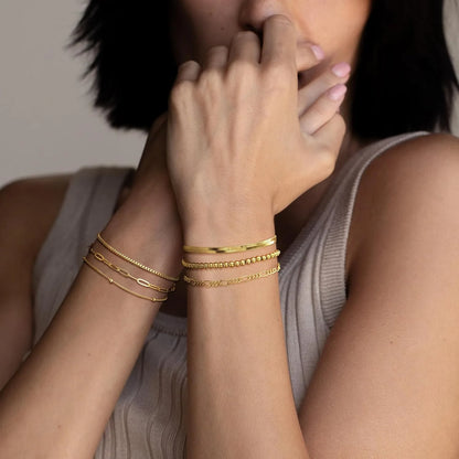 Pulseiras de ouro para mulheres à prova d'água