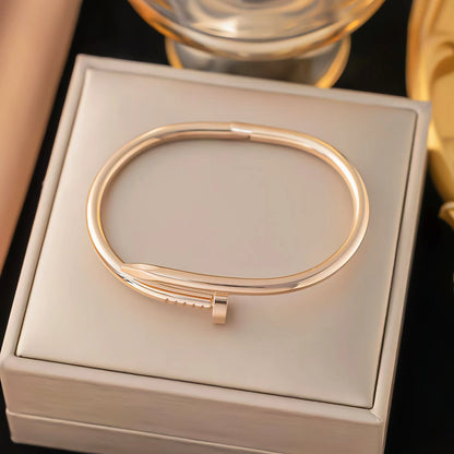 Hip hop estilo personalidade moda design interessante curvo unha pulseira