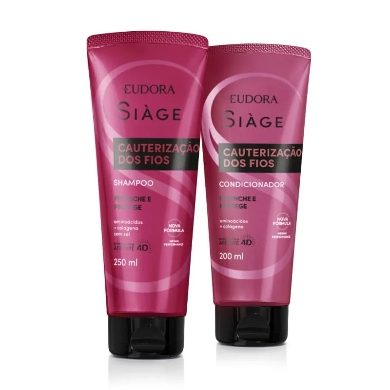 KIT EUDORA SIAGE CAUTERIZAÇÃO DO SHAMPOO + CONDICIONADOR