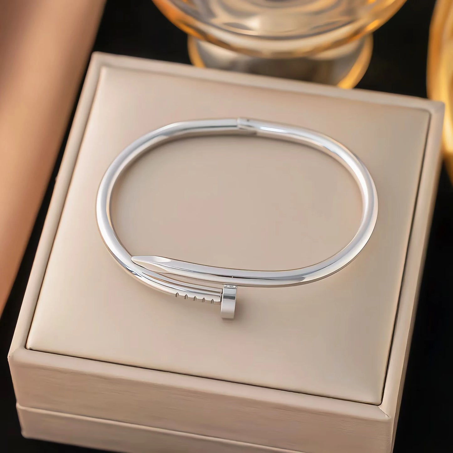 Hip hop estilo personalidade moda design interessante curvo unha pulseira