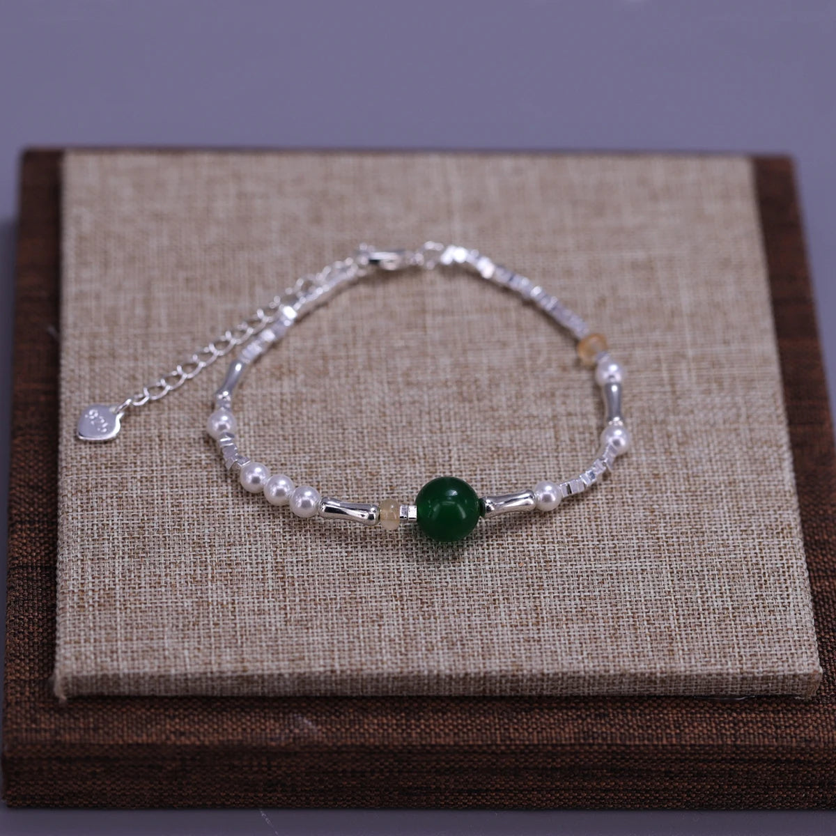 Pulseira Silver Duplo Amor Coração