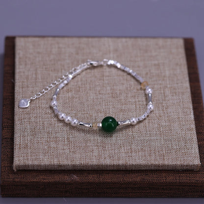 Pulseira Silver Duplo Amor Coração