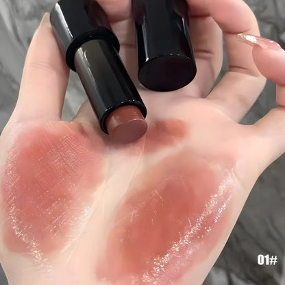 Batom vermelho marrom batom espelho hidratante à prova d'água