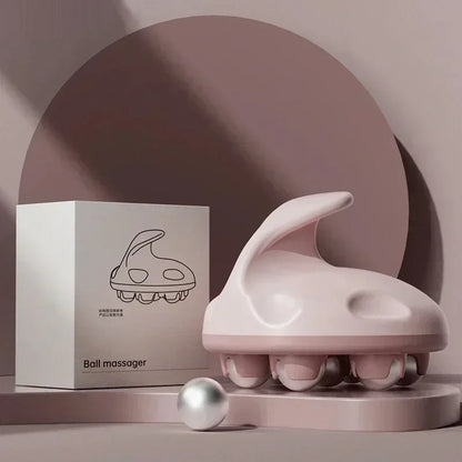 Massageador de bola portátil de 7 contas Bola de cintura de aço magnética