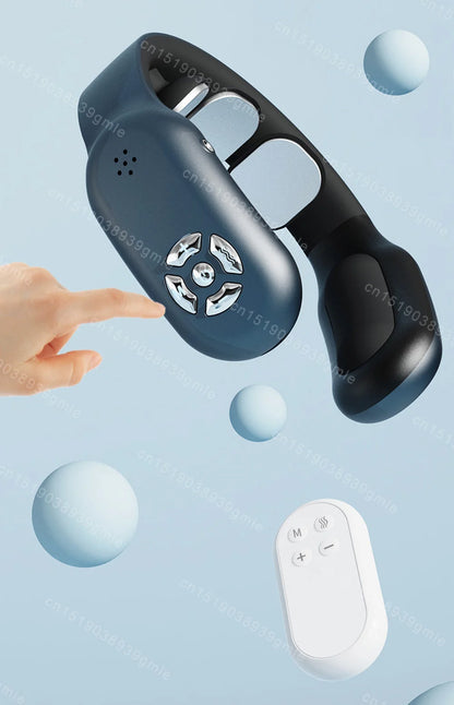 Massageador de pescoço de pulso de dezenas Controle remoto Vibração aquecida