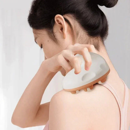 Massageador de bola portátil de 7 contas Bola de cintura de aço magnética