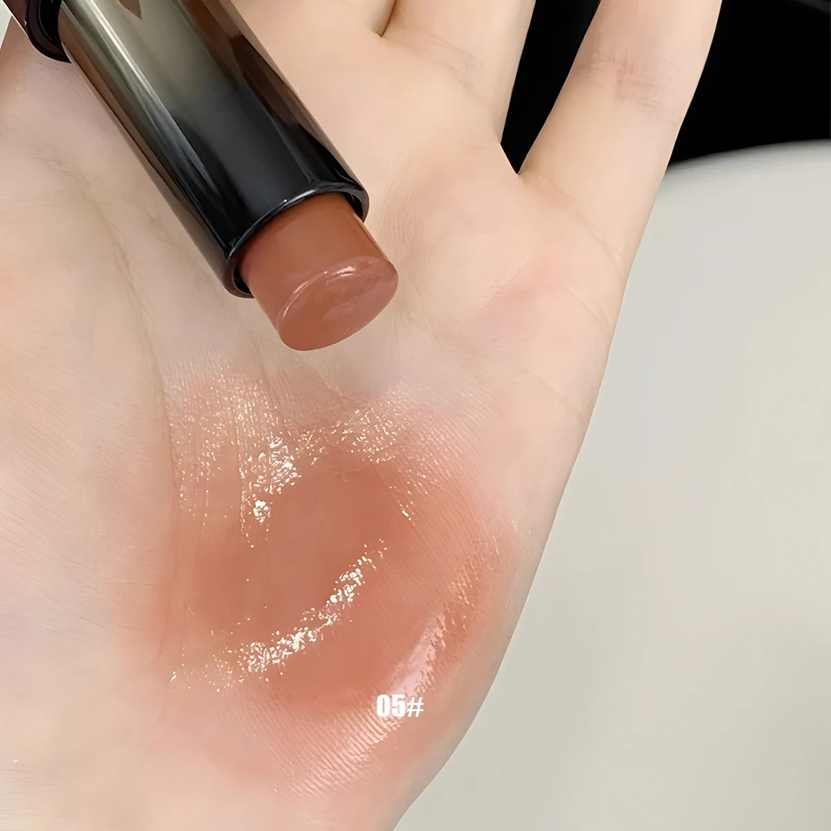 Batom vermelho marrom batom espelho hidratante à prova d'água