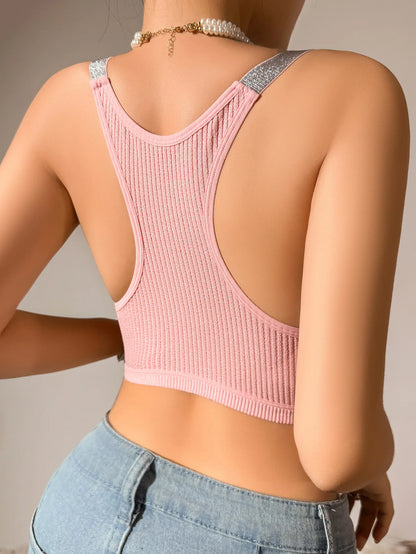 Sutiã Camisola de Malha de Nylon para Mulheres