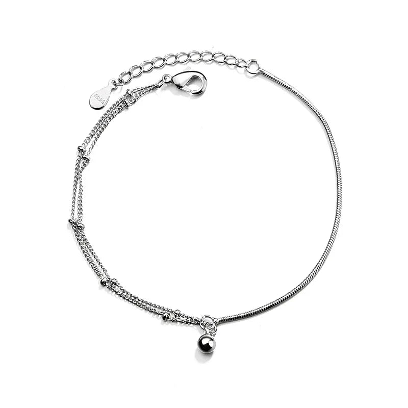 Pulseira Silver Duplo Amor Coração