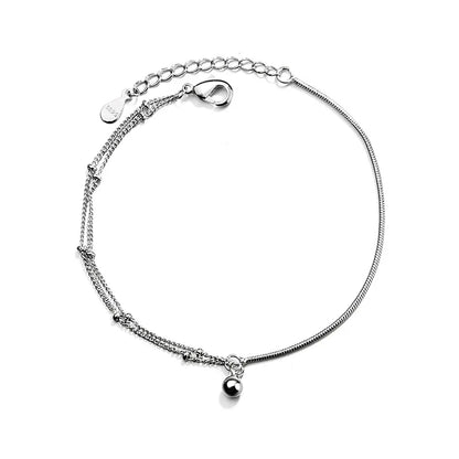 Pulseira Silver Duplo Amor Coração