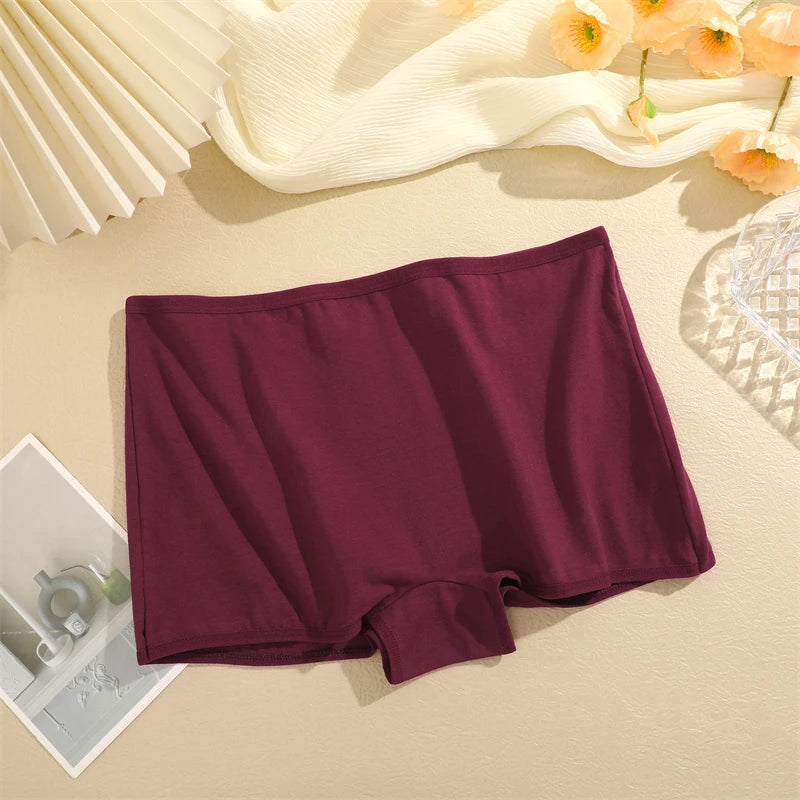 4 PCS Calcinha Feminina de Algodão Sem Costura Esportes