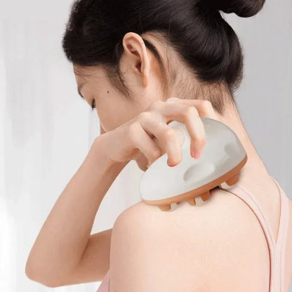 Massageador de bola portátil de 7 contas Bola de cintura de aço magnética