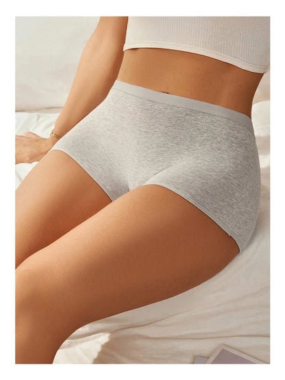 4 PCS Calcinha Feminina de Algodão Sem Costura Esportes