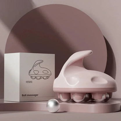 Massageador de bola portátil de 7 contas Bola de cintura de aço magnética