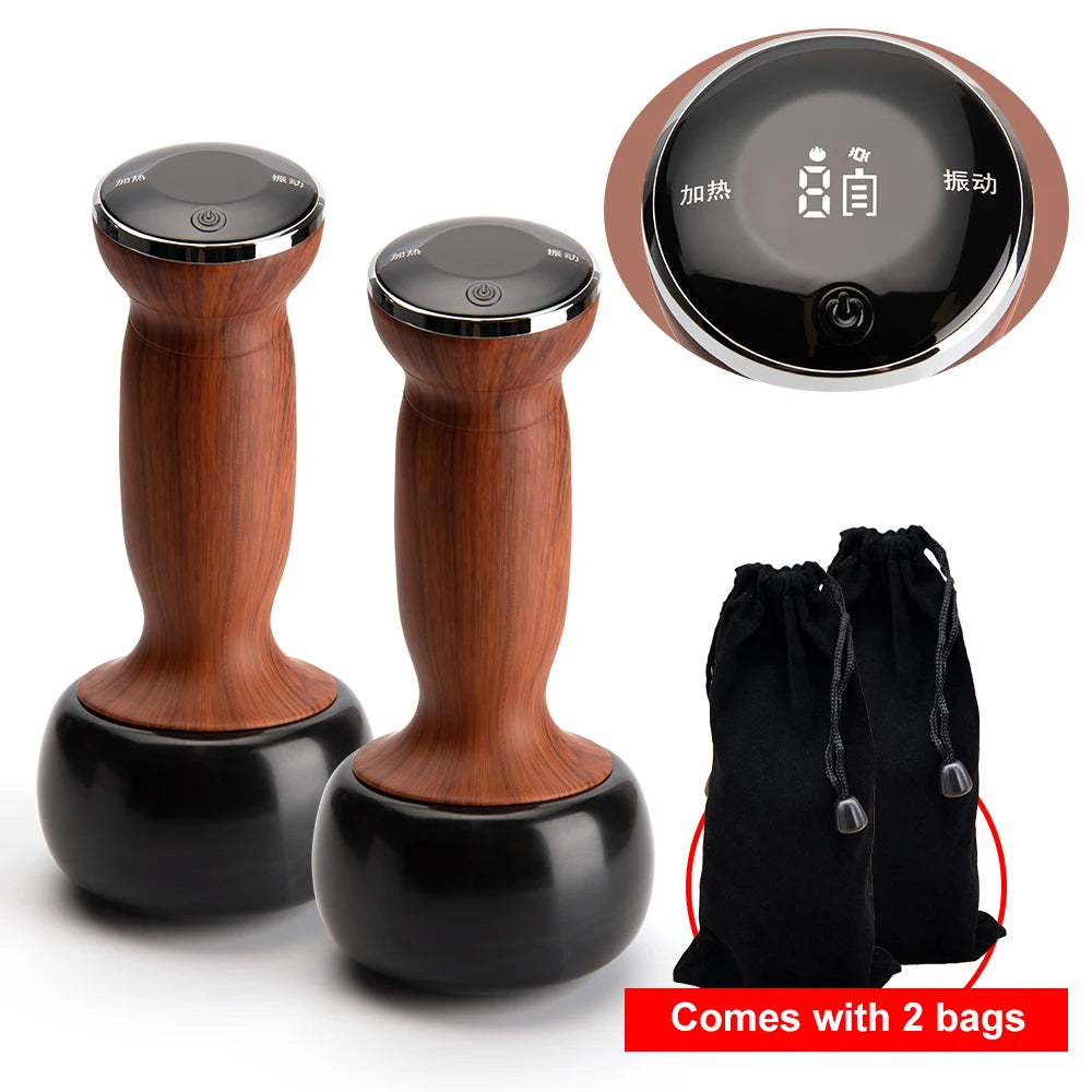 Massageador elétrico de pedras quentes Moxabustão quente Guasha Tool SPA