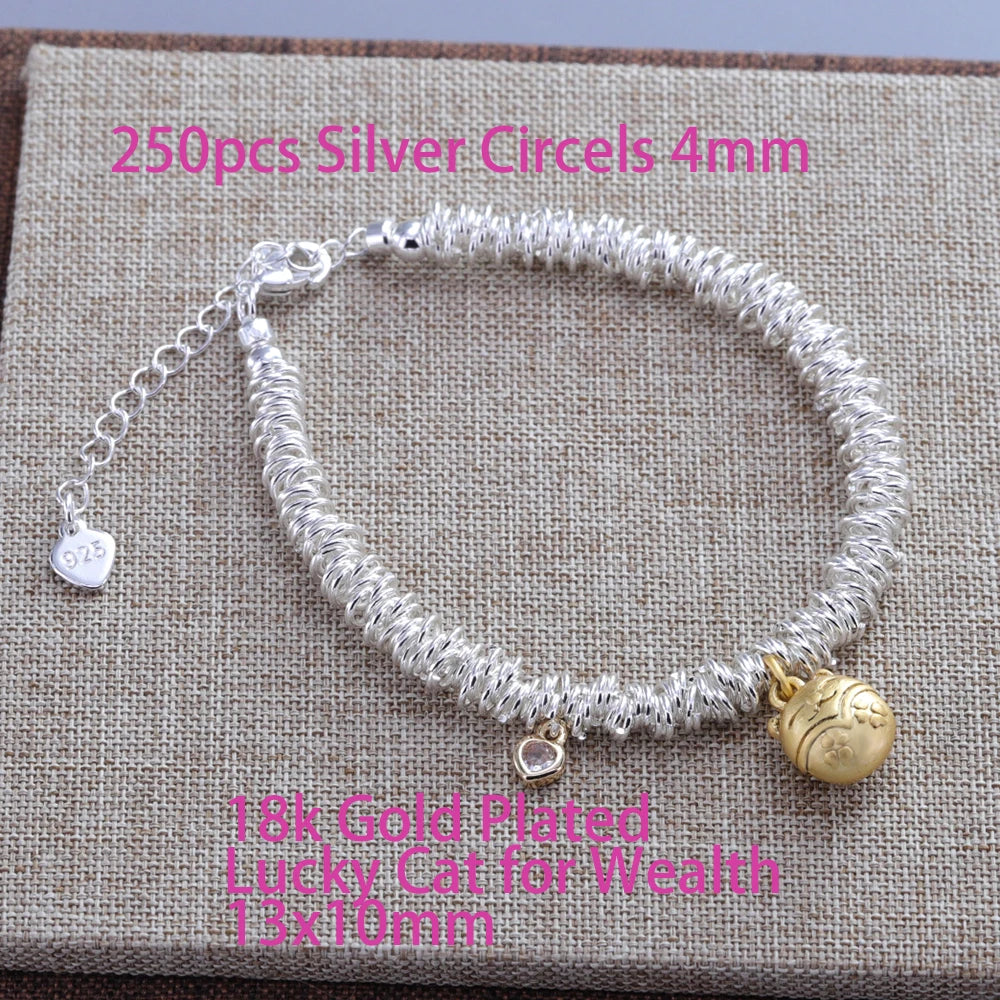 Pulseira Silver Duplo Amor Coração