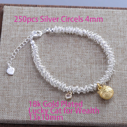 Pulseira Silver Duplo Amor Coração