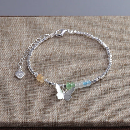 Pulseira Silver Duplo Amor Coração