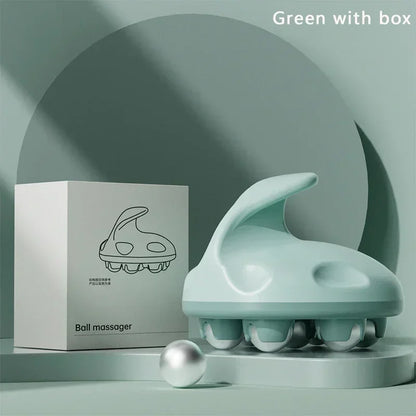 Massageador de bola portátil de 7 contas Bola de cintura de aço magnética