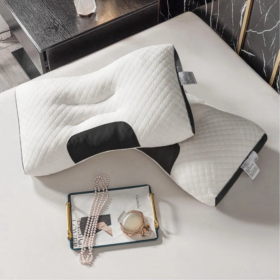 Almofada de Tricô Respirável com Suporte de Pescoço